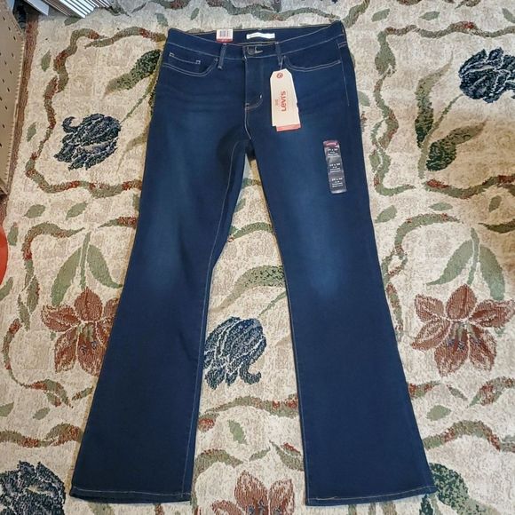 NEW NWT Levi’s 315 Shaping Bootcut Mid Rise Jeans Dark Wash Size 29" x‎ 30" - Picture 5 of 14